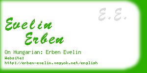 evelin erben business card